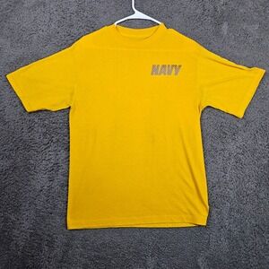 Authentic U.S. Navy Originals Soffe‎ T-Shirt Mens Medium Military Yellow